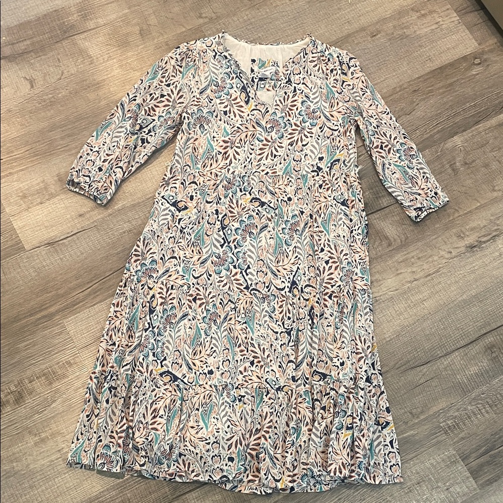 Lucky Brand Multicolor Paisley Dress